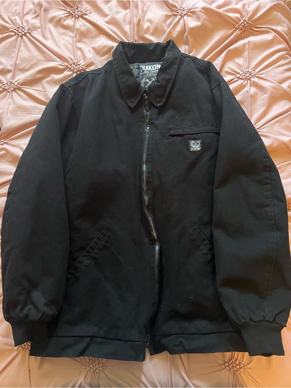 DIXXON Jacket XXL Black Men's Zip-Front Work Jacket